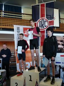 Siegerehrung Joel Maragos (l), Henrik Fleige (r.)