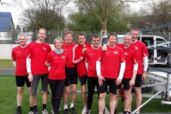 Mastersruderer auf Frühjahrsregatta des RHTC Rheine