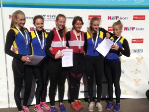 Deutscher Sprintmeister im Doppelzweier: Katharina Stegen und Kaya Treder (3. und 4. v.l.)