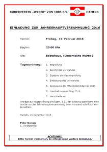Einladung Jahreshauptversammlung V1